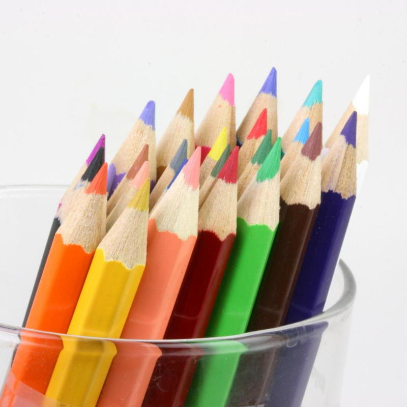 BAZIC Mini Coloured Pencil (12/Pack)