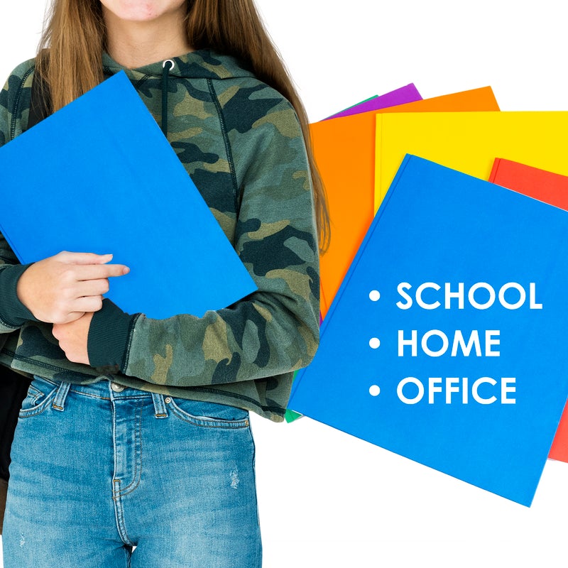 BAZIC 2-Pocket Portfolio - Assorted Colours