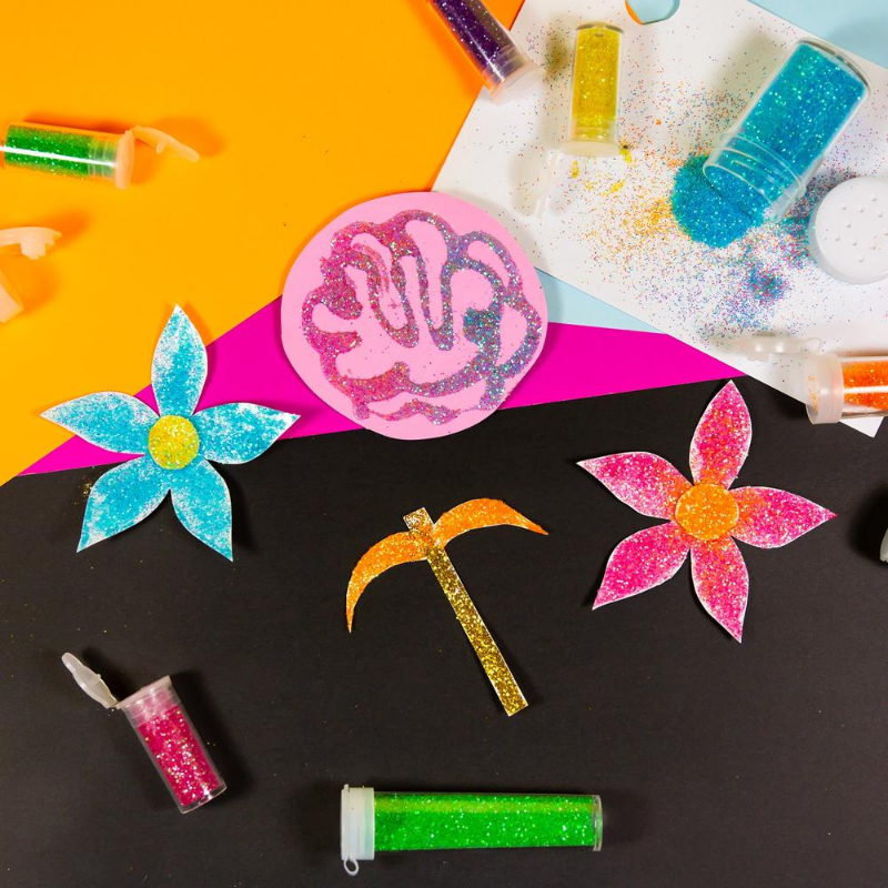 BAZIC 22g / 0.77 Oz. Neon Colour Glitter Tubes