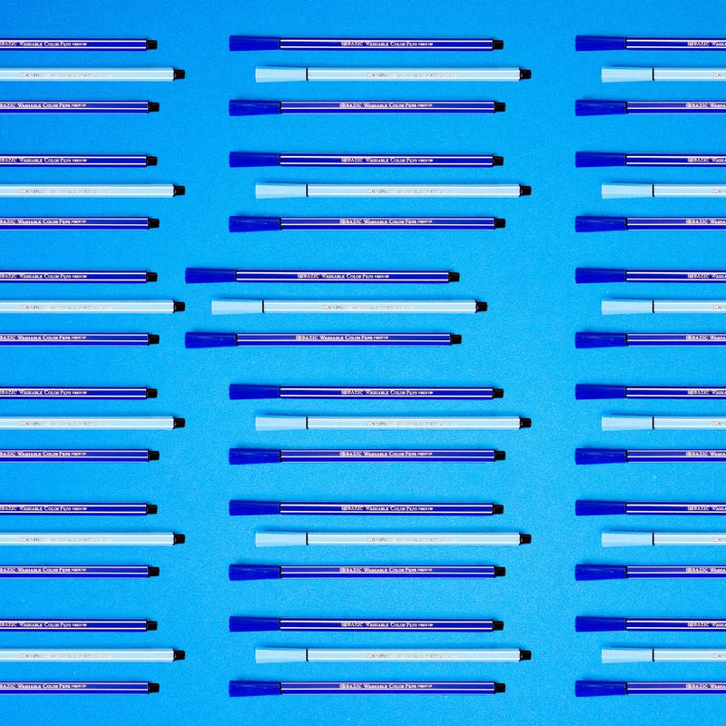 BAZIC 24 Color Washable Fiber Tip Pen