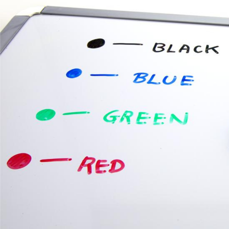 BAZIC 24" x 36" Aluminium Frame Magnetic Dry Erase Board Value Pack