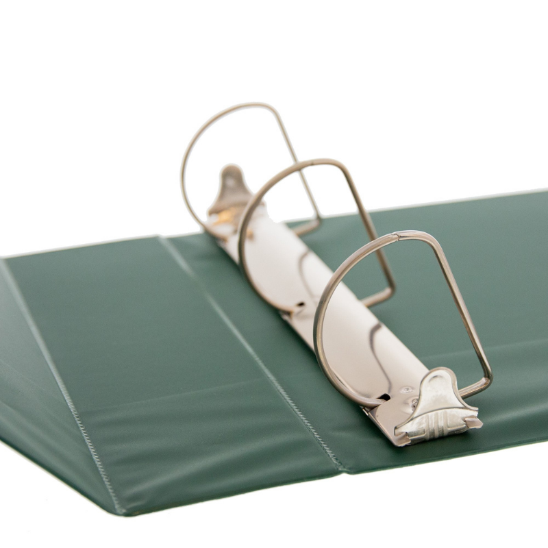 BAZIC 2" Slant D Ring View Binder w/ 2 Pockets - Black