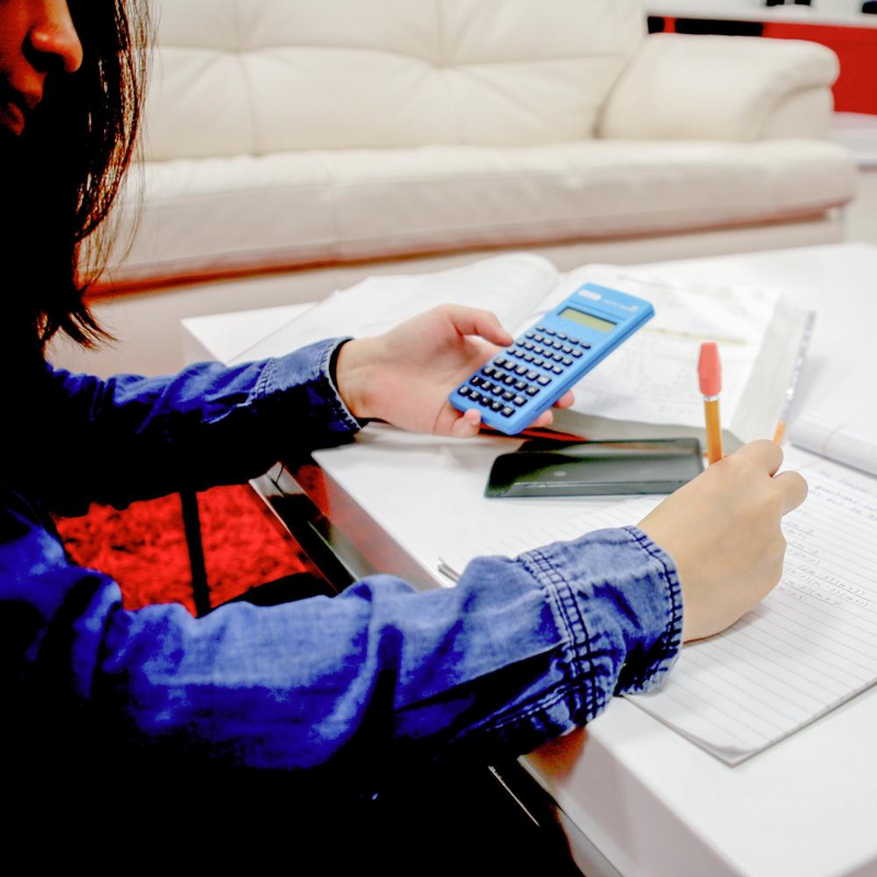 BAZIC 56 Function Scientific Calculator w/ Slide-On Case