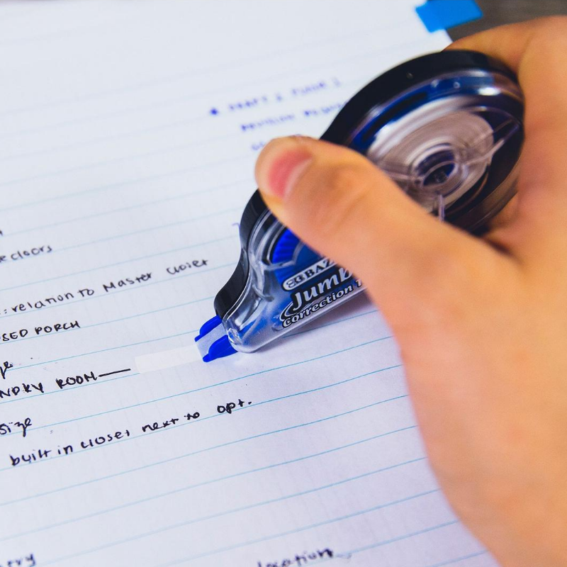 BAZIC 5mm x 394" Jumbo Correction Tape