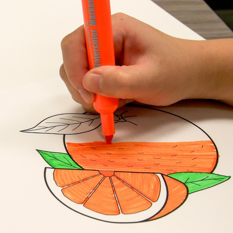 BAZIC Washable Scented Markers (6/Pack)