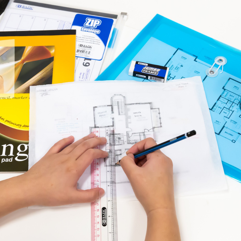 BAZIC 9" X 12" Tracing Paper Pad (30 Sheets)