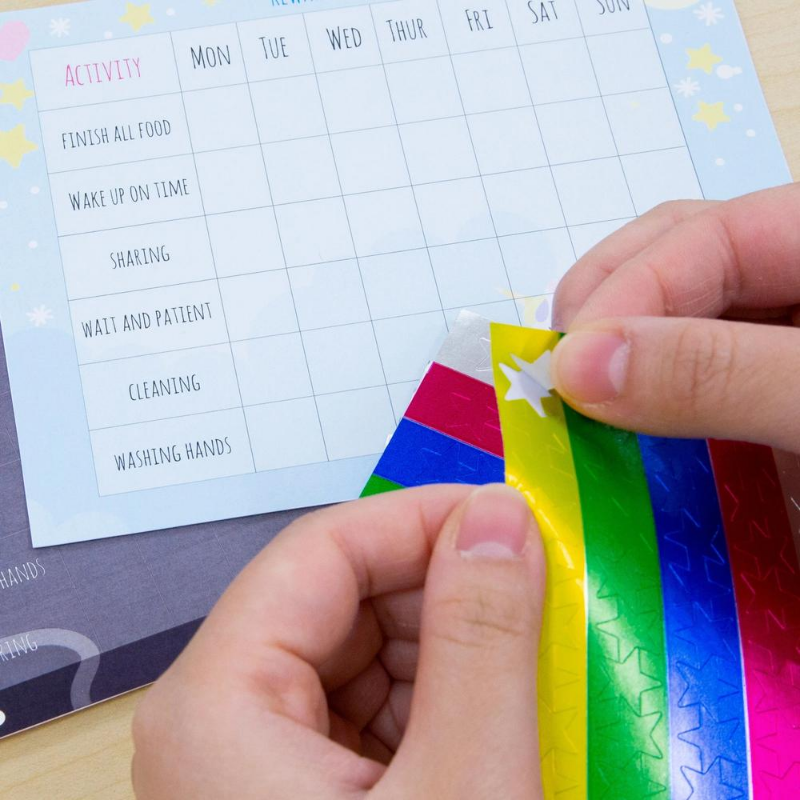 BAZIC Assorted Color Foil Star Label (660/Pack)