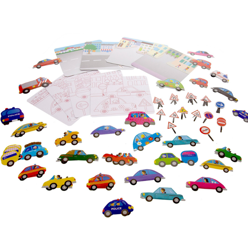 BAZIC Car Series Assorted Sticker (80/Bag)