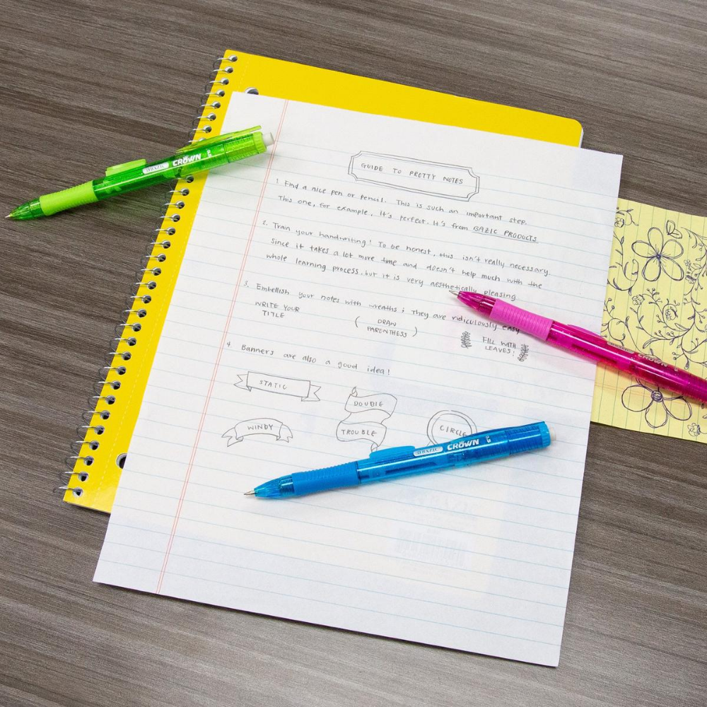 BAZIC Crown 0.5mm Mechanical Pencil (3/Pack)