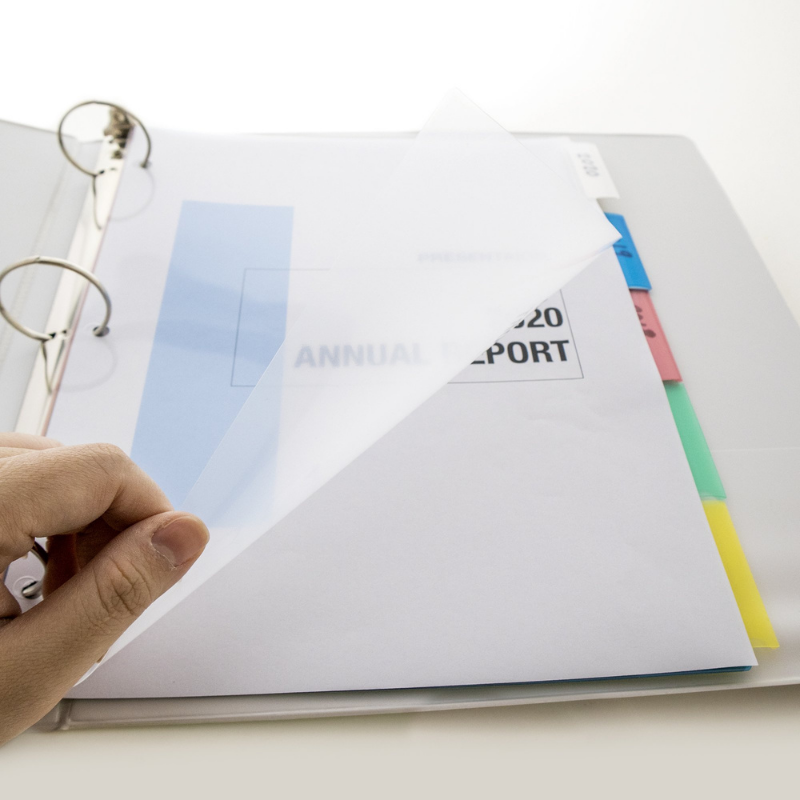 BAZIC 3-Ring Binder Dividers w/ 5-Insertable Colour Tabs