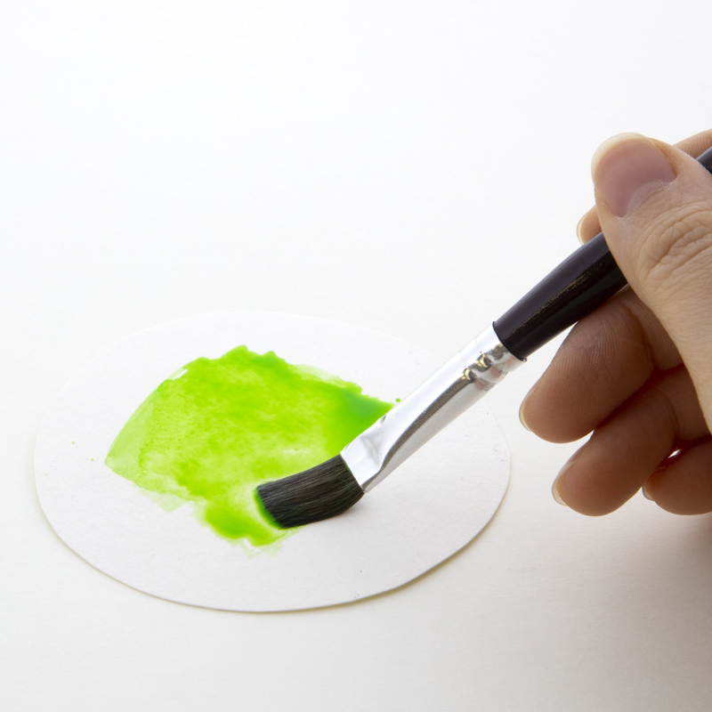 BAZIC Flat Natural Hair Paint Brush (5/Pack)