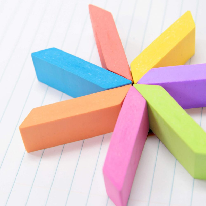 BAZIC Neon Eraser Sets (15/Pack)