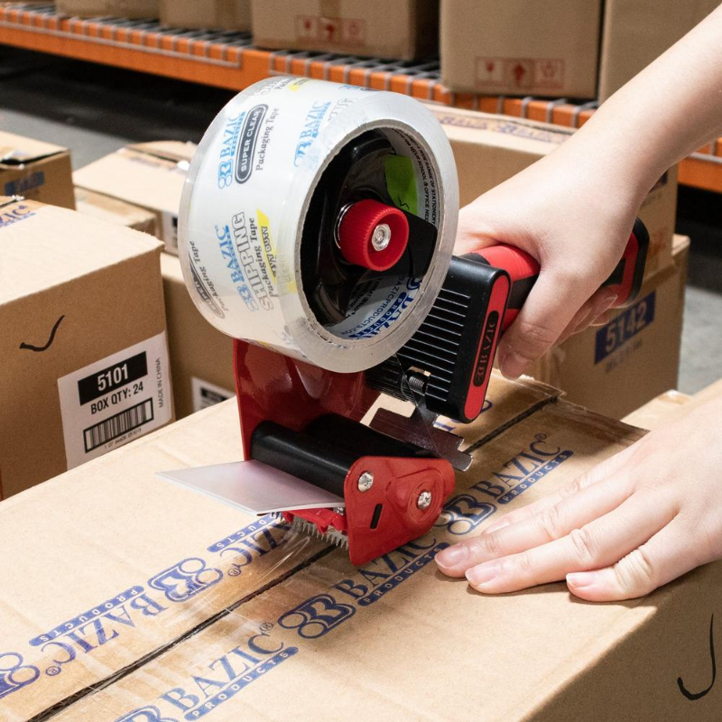 BAZIC Rubber Grip Premium Comfort Packing Tape Dispenser
