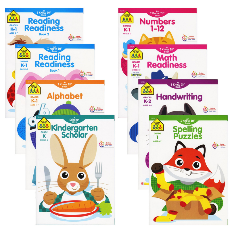 BAZIC SCHOOL ZONE Assorted Workbooks