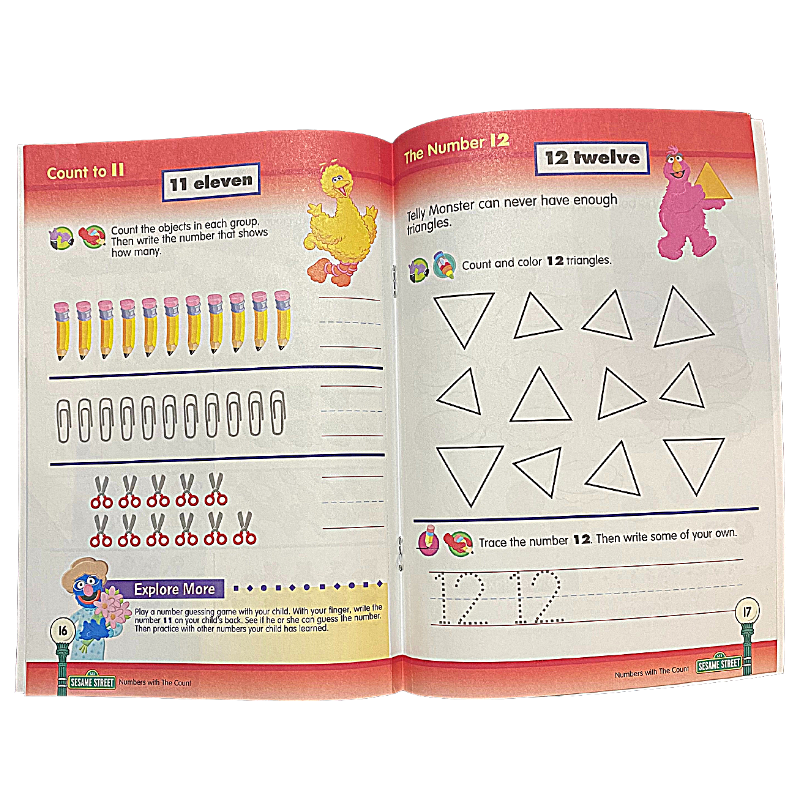 BAZIC Sesame Street Workbooks