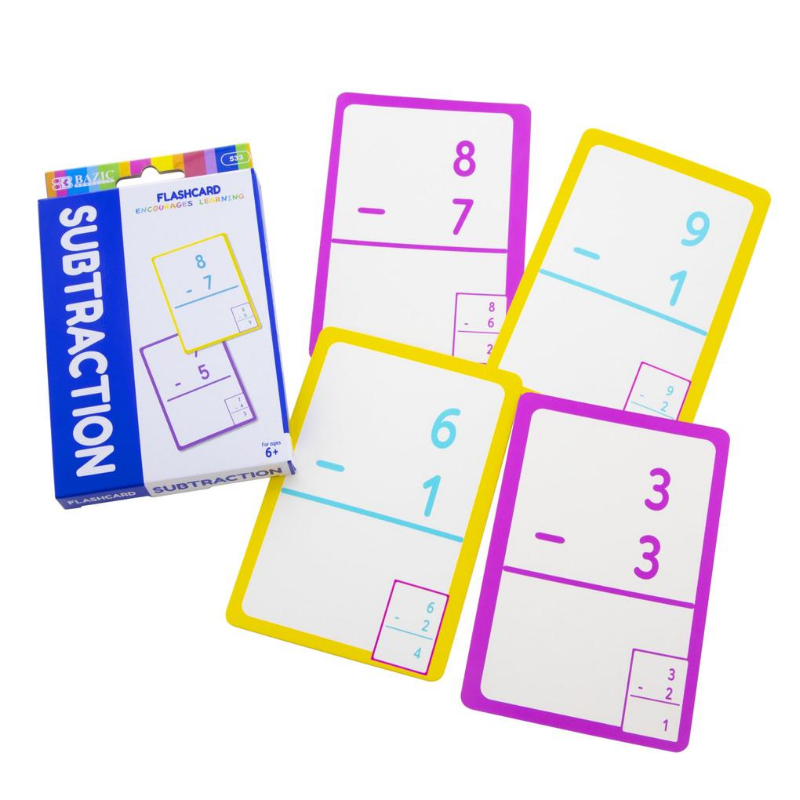 BAZIC Subtraction Flash Cards (36/Pack)