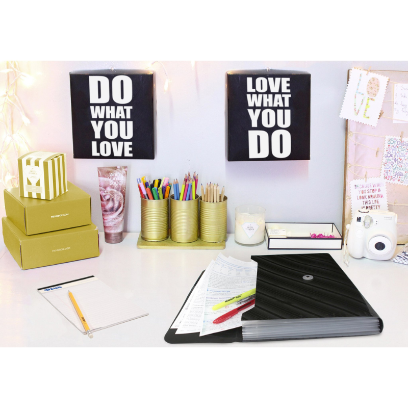 BAZIC Translucent 7-Pocket Letter Size Poly Expanding File