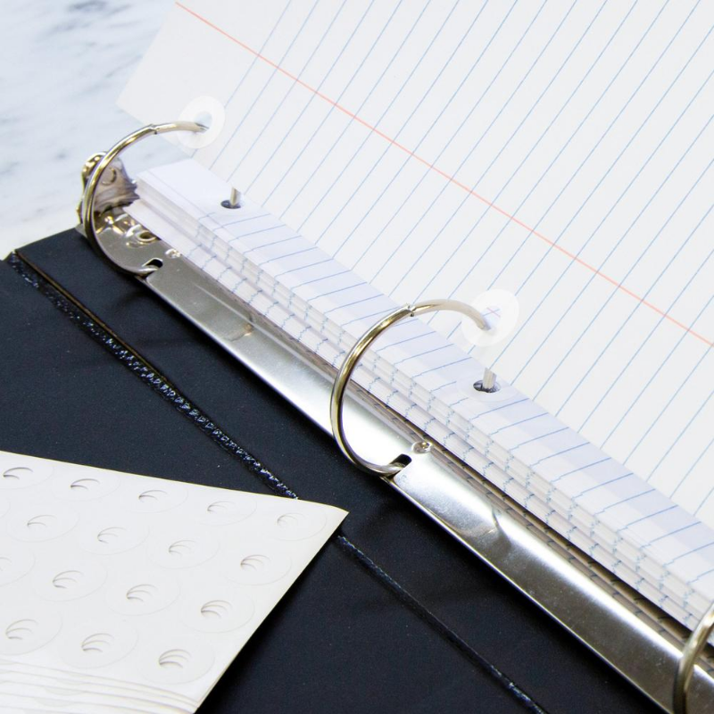 BAZIC White Round Reinforcement Label (544/Pack)