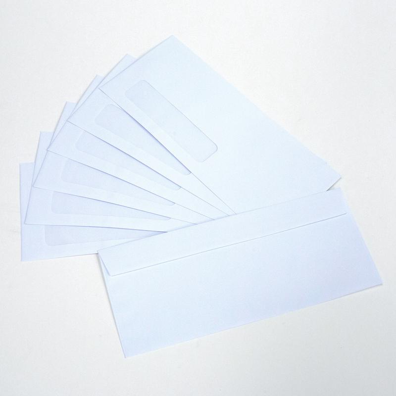 BAZIC #10 Self-Seal White Single Window Envelopes (500/Pack)