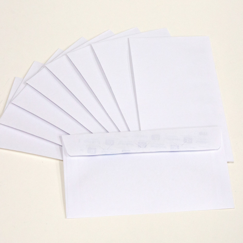 BAZIC #6 3/4 Self-Seal White Envelope (65/Pack)