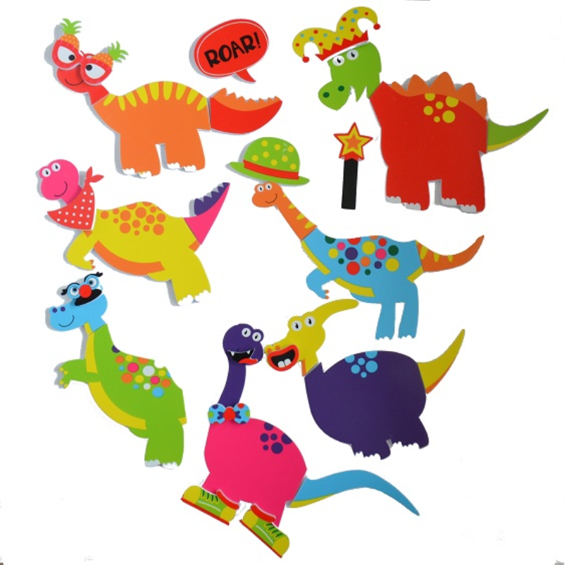 Buddy & Barney Bath Stickers - Weird & Wonderful Dinosaurs