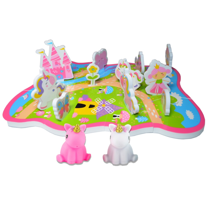 Buddy & Barney Bath Time Set - Unicorn World