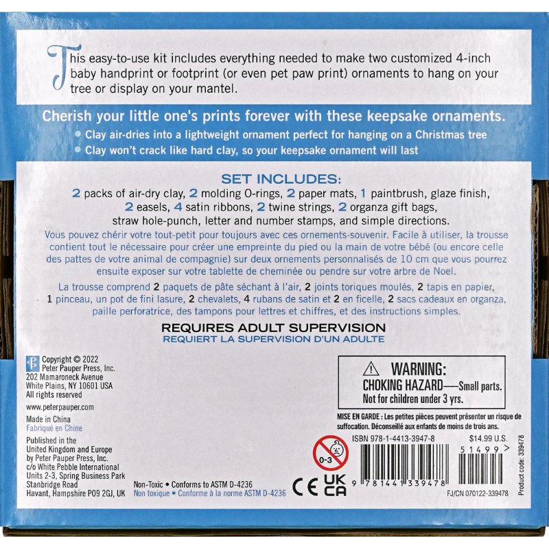 Peter Pauper Baby Prints Ornament Kit