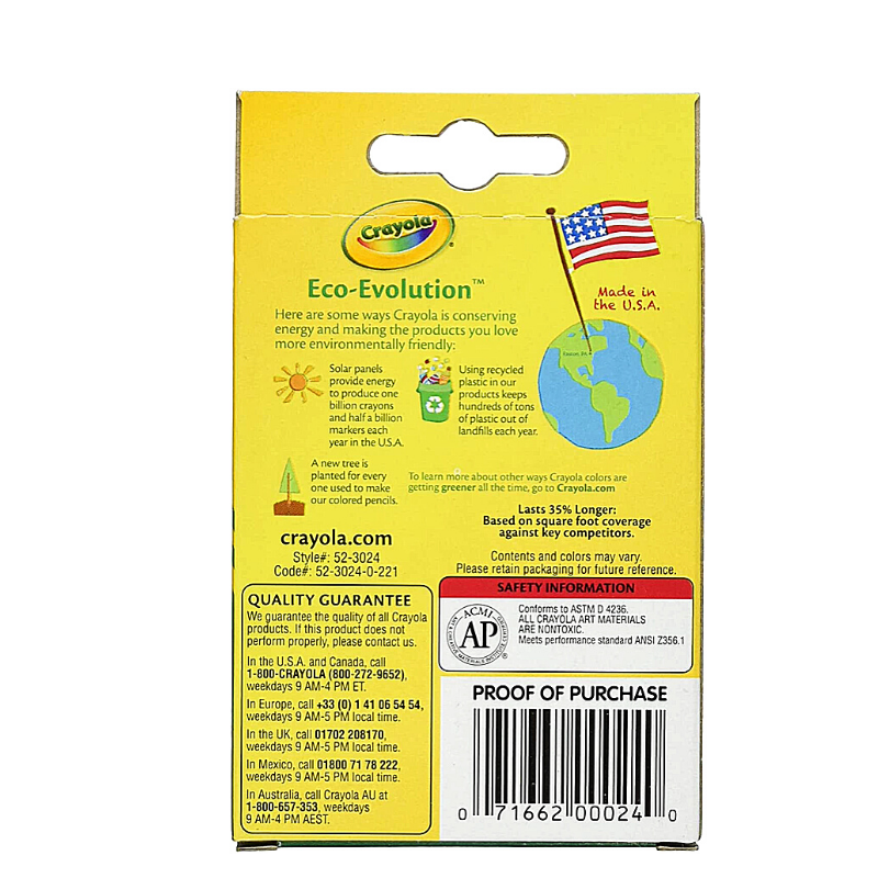 Crayola Classic Assorted Crayons (24/Pack)