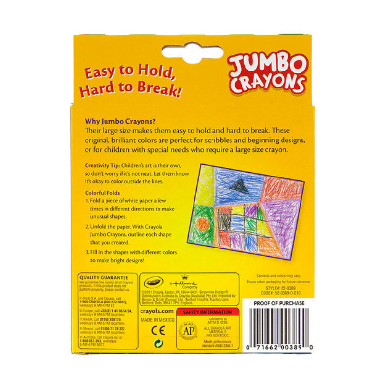 Crayola Jumbo Crayons (8/Pack)