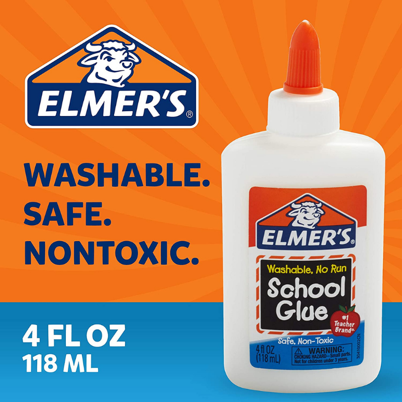 Elmer's Washable No-Run 4oz School Glue