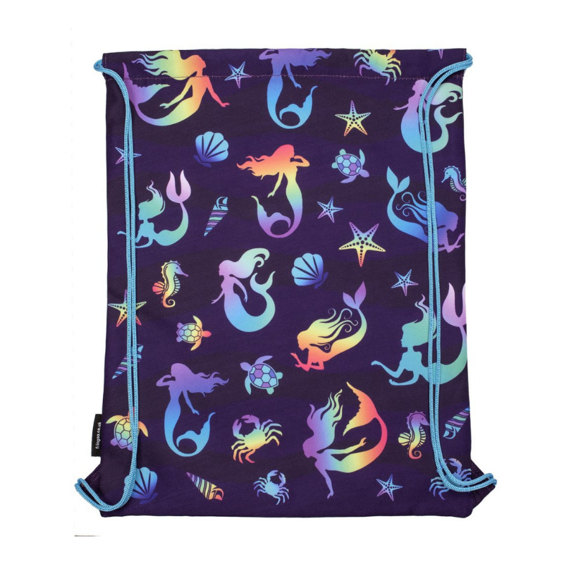 Fringoo Drawstring Bag - Purple Mermaids - (Not Personalised)