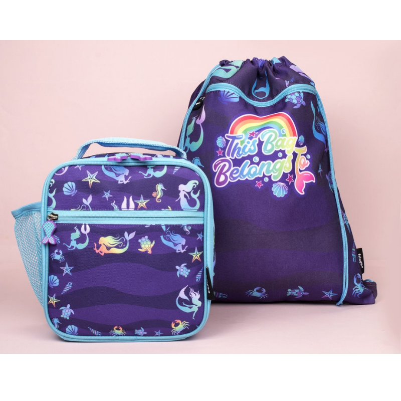 Fringoo Lunch Bag - Purple Mermaids - (Not Personalised)