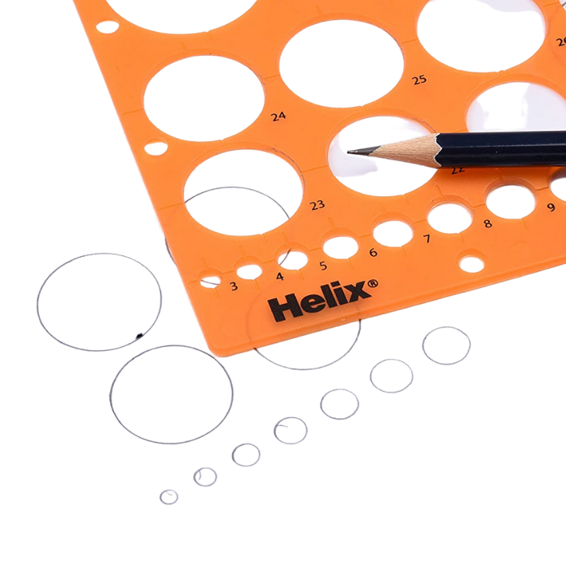 Helix Circle Stencil Template