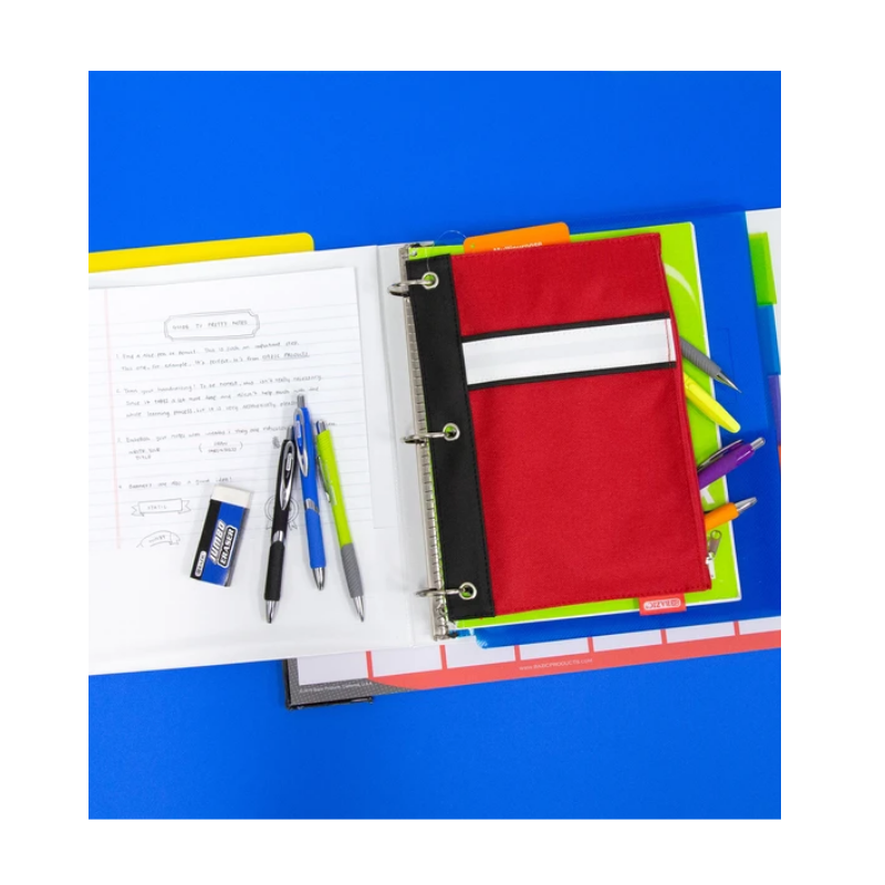 BAZIC Ciel Oil-Gel Ink Retractable Pen w/ Rubberized Barrel & Metal Clip (2/Pack)