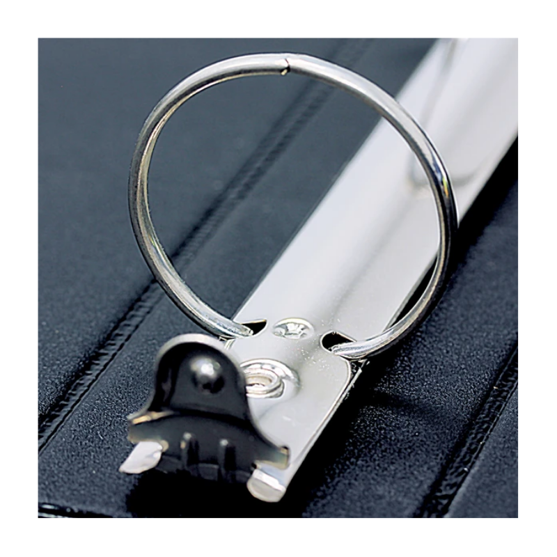 BAZIC 1" 3-Ring View Binder w/ 2-Pockets - Black