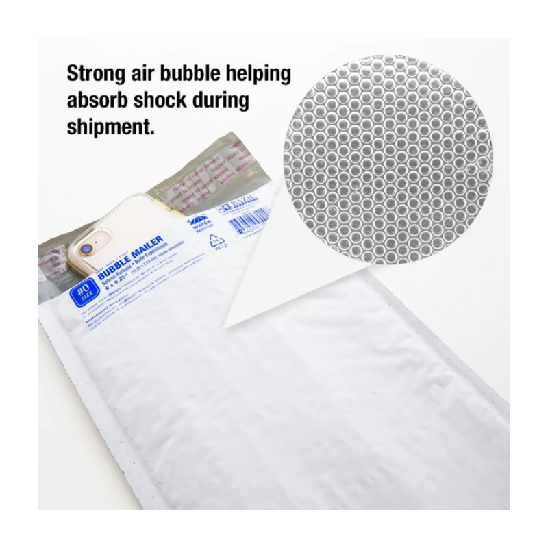 BAZIC 6" x 9.25" (#0) Poly Bubble Mailer (25/Pack)