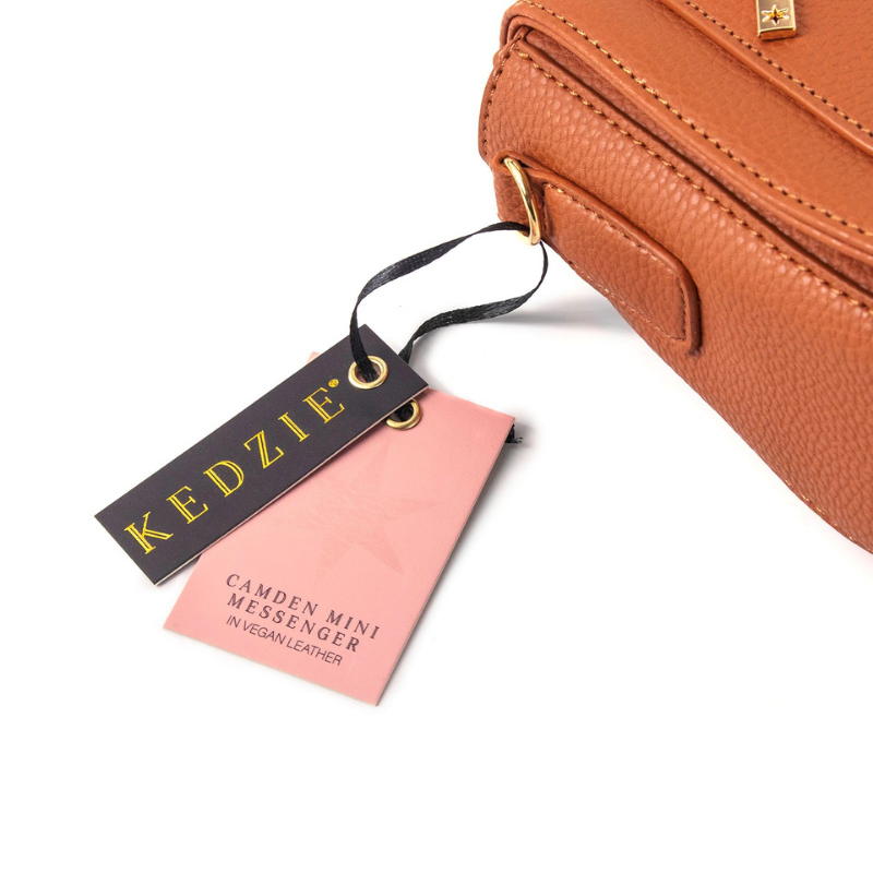 Kedzie Camden Vegan Leather Mini Messenger Handbag