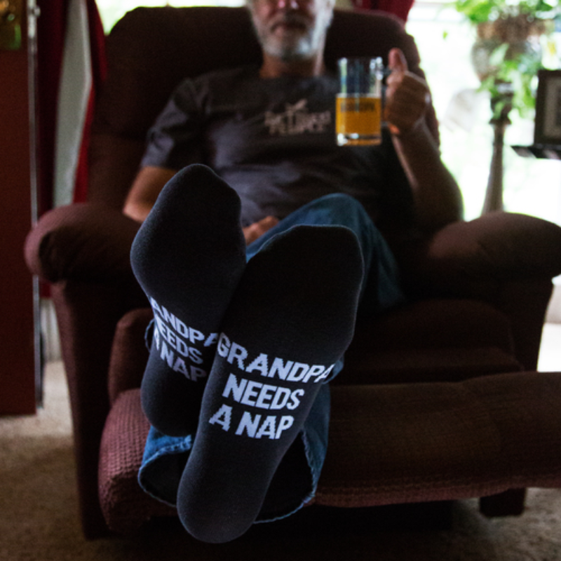 Pavilion Mens Cotton Blend Sock - Grandpa Nap