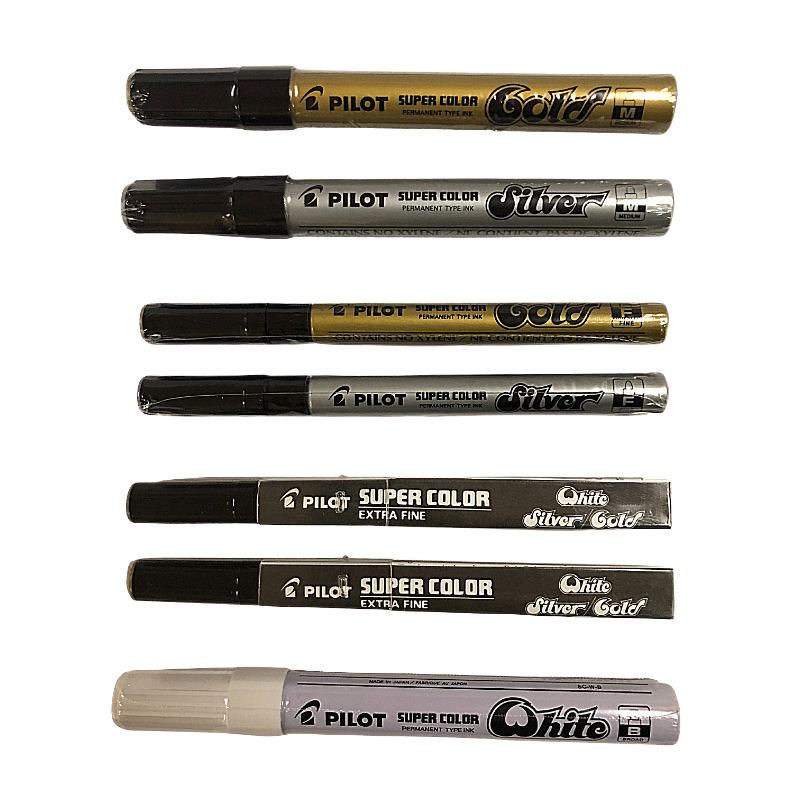 Pilot Extra Fine / Fine / Medium / Broad Tip Permanent Marker