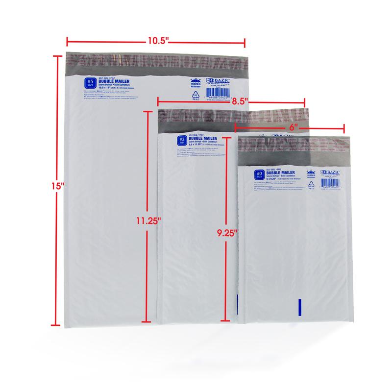 BAZIC 10.5" x 15" (#5) Poly Bubble Mailer (25/Pack)