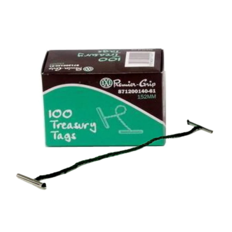 Premier-Grip 6" / 152MM Treasury Tags (100/Pack)