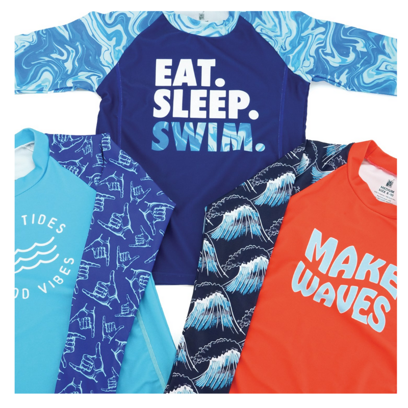 Juice Box Fun In The Sun Boys Rash Guard Swim Tee