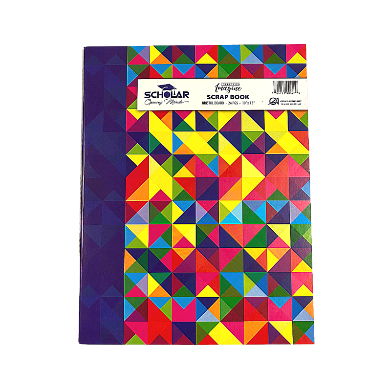 Scholar 10" x 13" Bristol Board Scrapbook (24 Sheets)