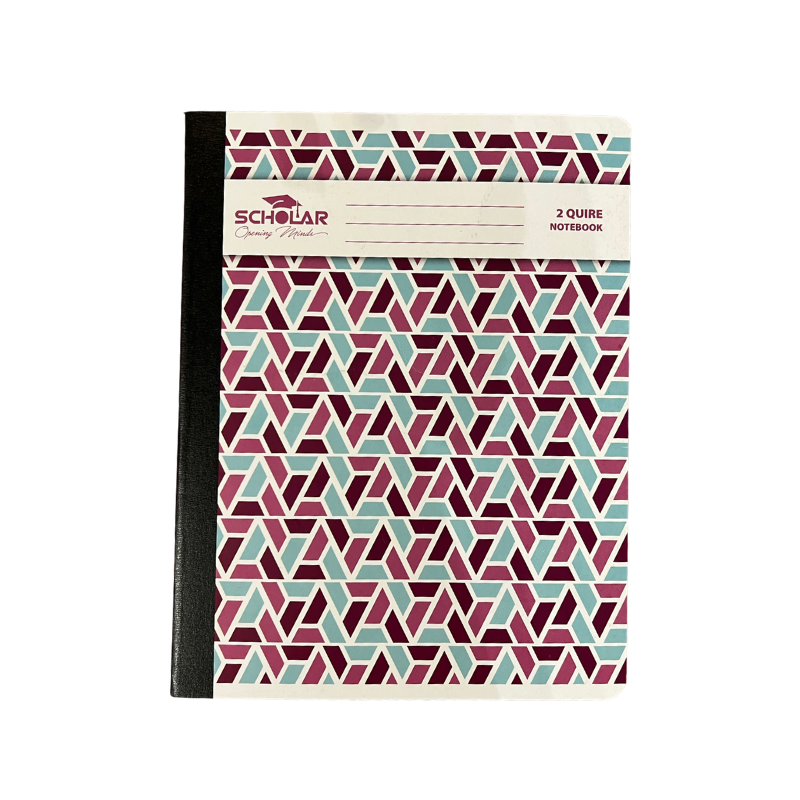 Scholar 2 Quire 8" x 10" Notebook - Pattern