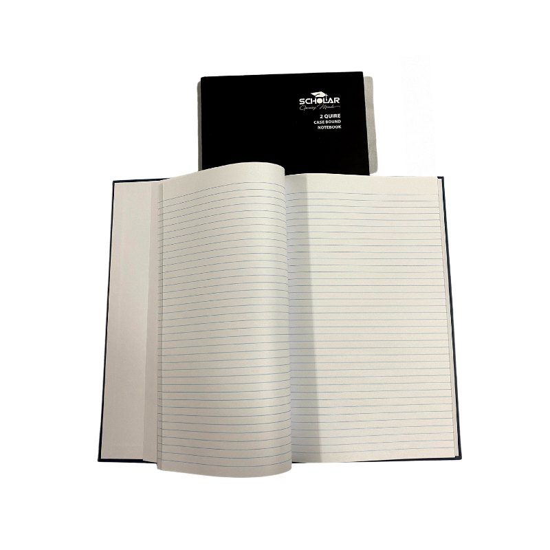 Scholar 2 Quire 8" x 13" Hard Cover Notebook