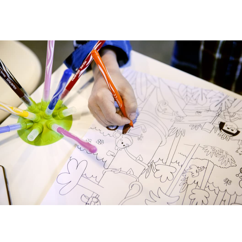 Maped Color Peps Jungle Fine Tip Washable Markers with Innovation Stand