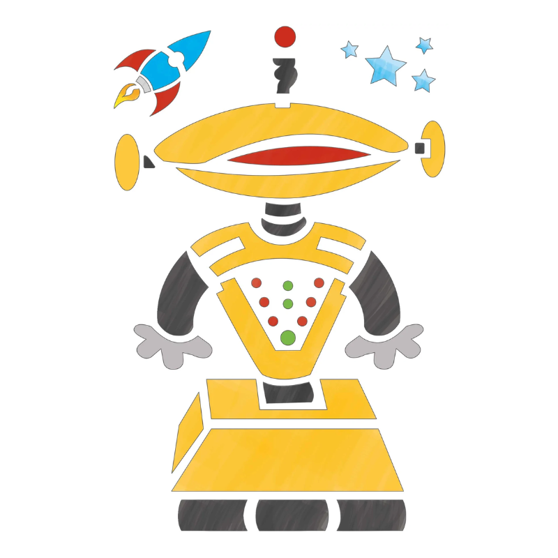 Peter Pauper Robot Stencils Kit