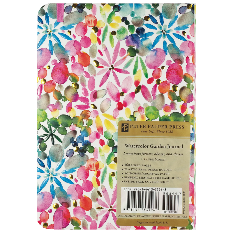 Peter Pauper Watercolor Garden Journal - 5" x 7"