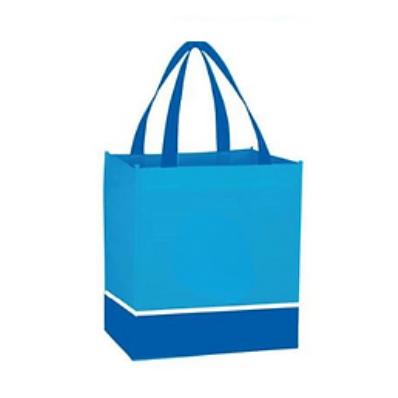 120G White Stripe Matte Laminated Tote Bag