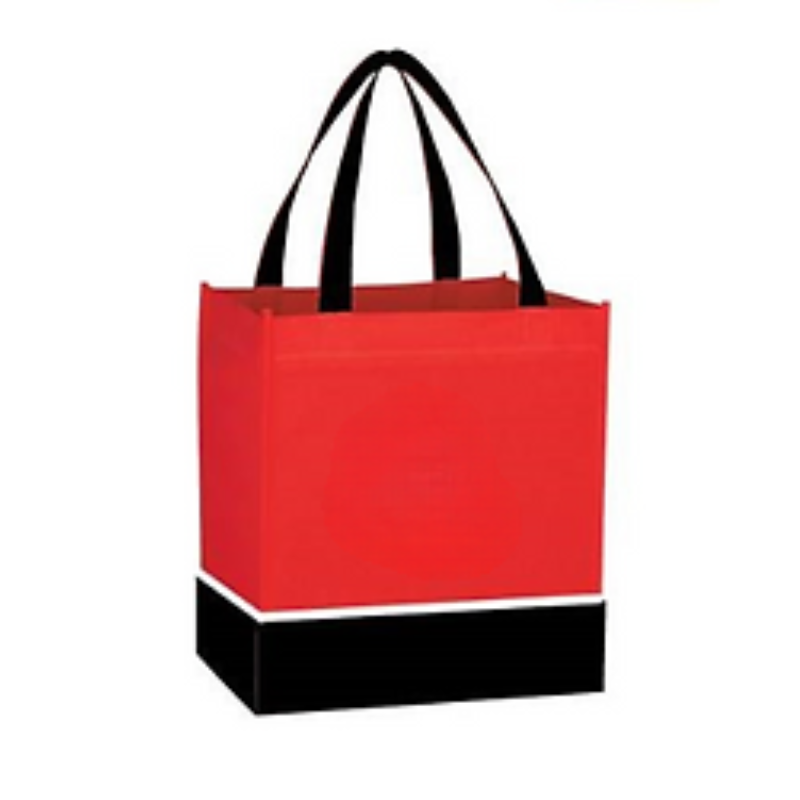 120G White Stripe Matte Laminated Tote Bag